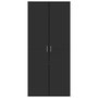 Voir la diapositive 3 : VIDAXL Armoire à chaussures Noir 80x39x178 cm Bois d ingénierie