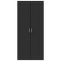Voir la diapositive 3 : VIDAXL Armoire à chaussures Noir 80x39x178 cm Bois d ingénierie