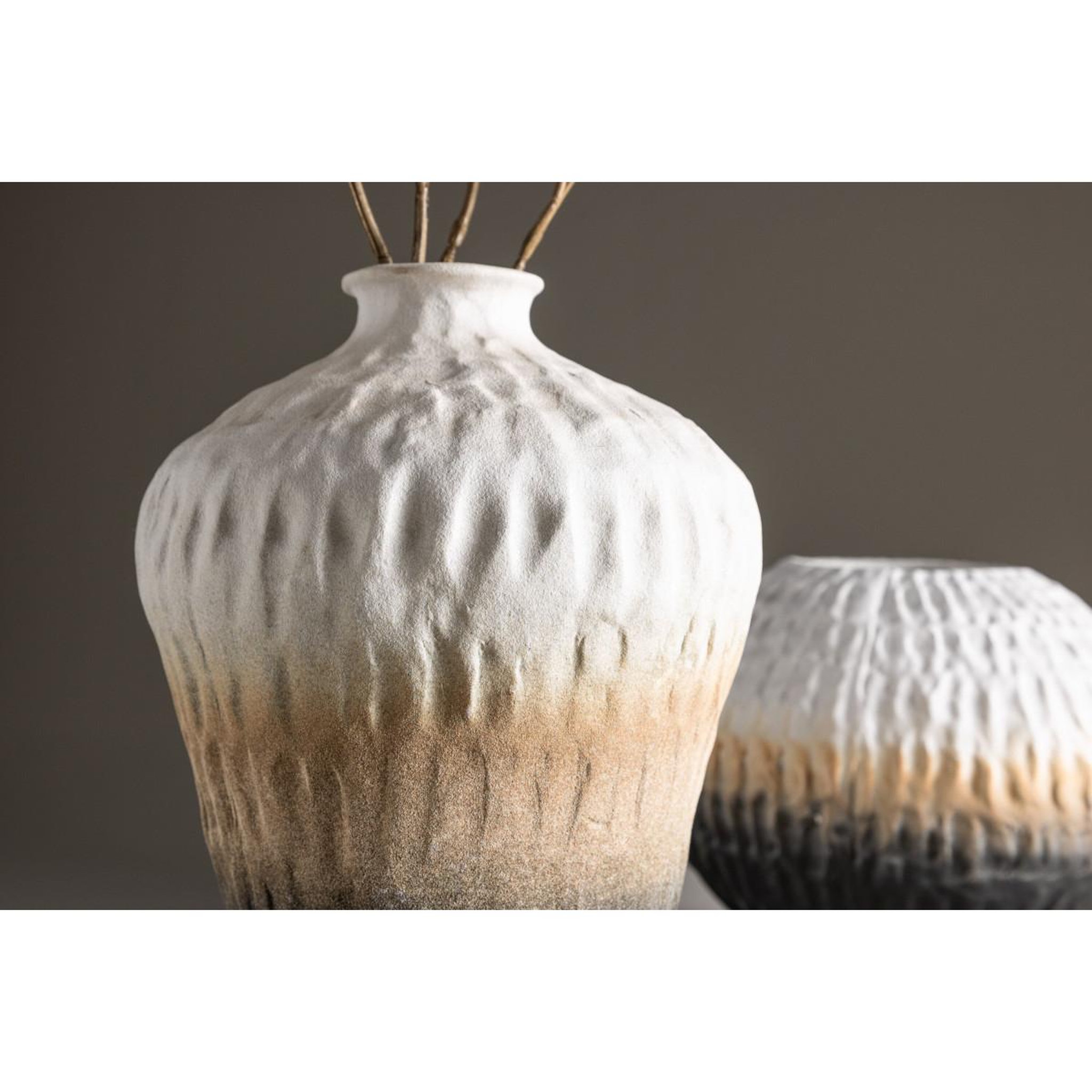 Voir la diapositive 3 : Paris Prix Vase design tricolore  pane  29cm multicolore