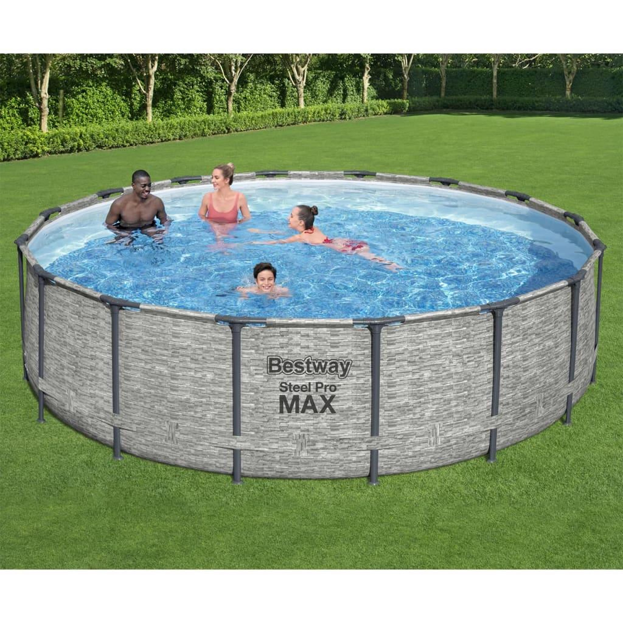 Voir la diapositive 1 : BESTWAY Bestway Piscine ronde Power Steel 488x122 cm