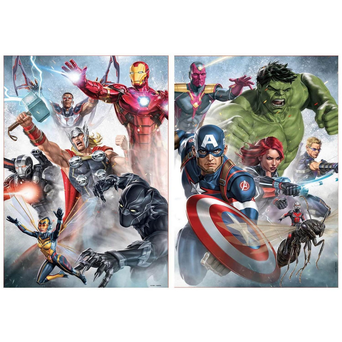 EDUCA Puzzles 2 x 500 pièces : Marvel Mania