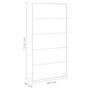 Voir la diapositive 6 : VIDAXL Porte-serviette Blanc 60x10x116 cm Acier
