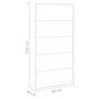 Voir la diapositive 6 : VIDAXL Porte-serviette Blanc 60x10x116 cm Acier