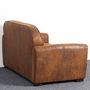 Voir la diapositive 4 : Paris Prix Canapé Club Vintage  Balista  150cm Marron