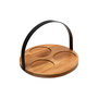 Voir la diapositive 3 : SECRET DE GOURMET Set Apéritif 4 Pièces  Wild  21cm Noir & Naturel