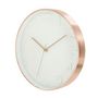 Voir la diapositive 2 : Paris Prix Horloge Murale  Gold  30cm Blanc & Cuivre
