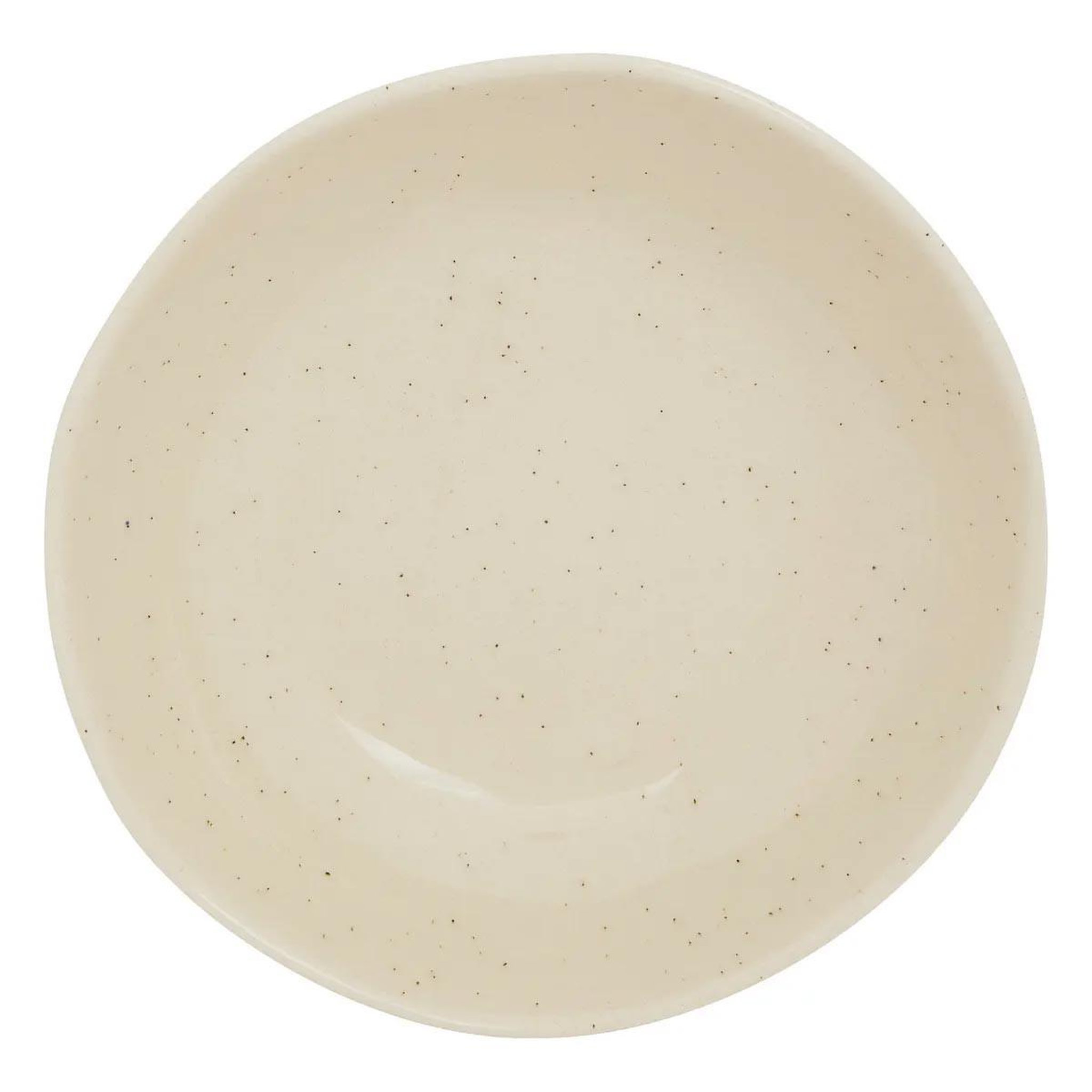 SECRET DE GOURMET Lot de 6 assiettes creuses en faïence  wonja  19cm crème