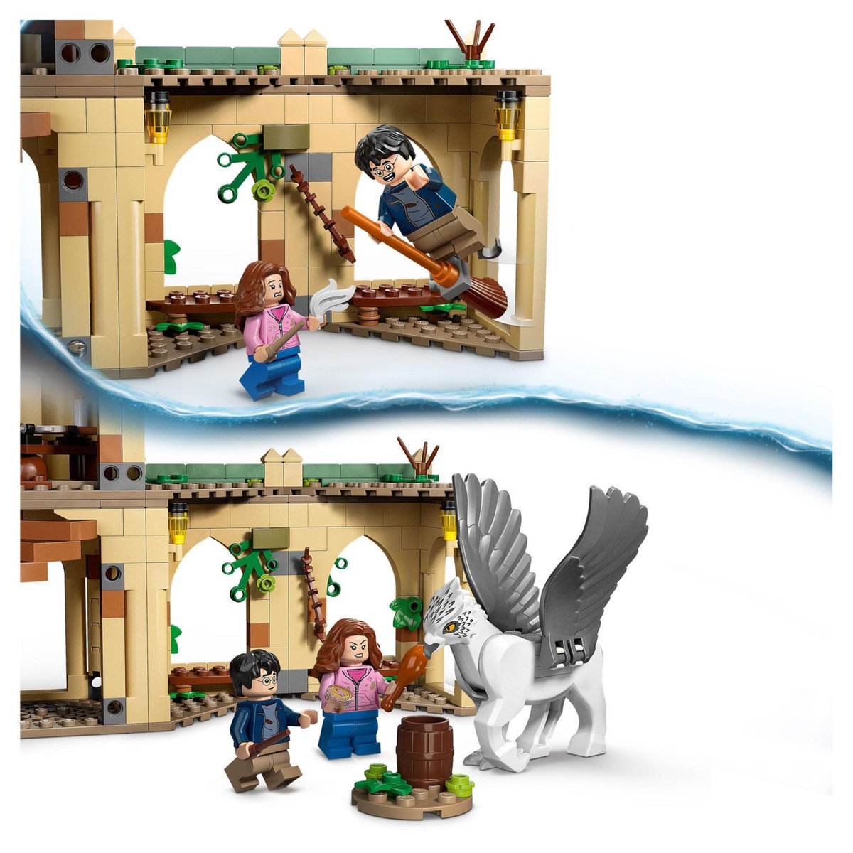 LEGO Harry Potter 76401 La cour de Poudlard : le sauvetage de Sirius, Château Hippogriffe