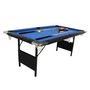 Voir la diapositive 1 : PLAY4FUN Billard pliable, Table de Billard avec Accessoires, 193 x 109 x 81 cm - Noir et Tapis Bleu