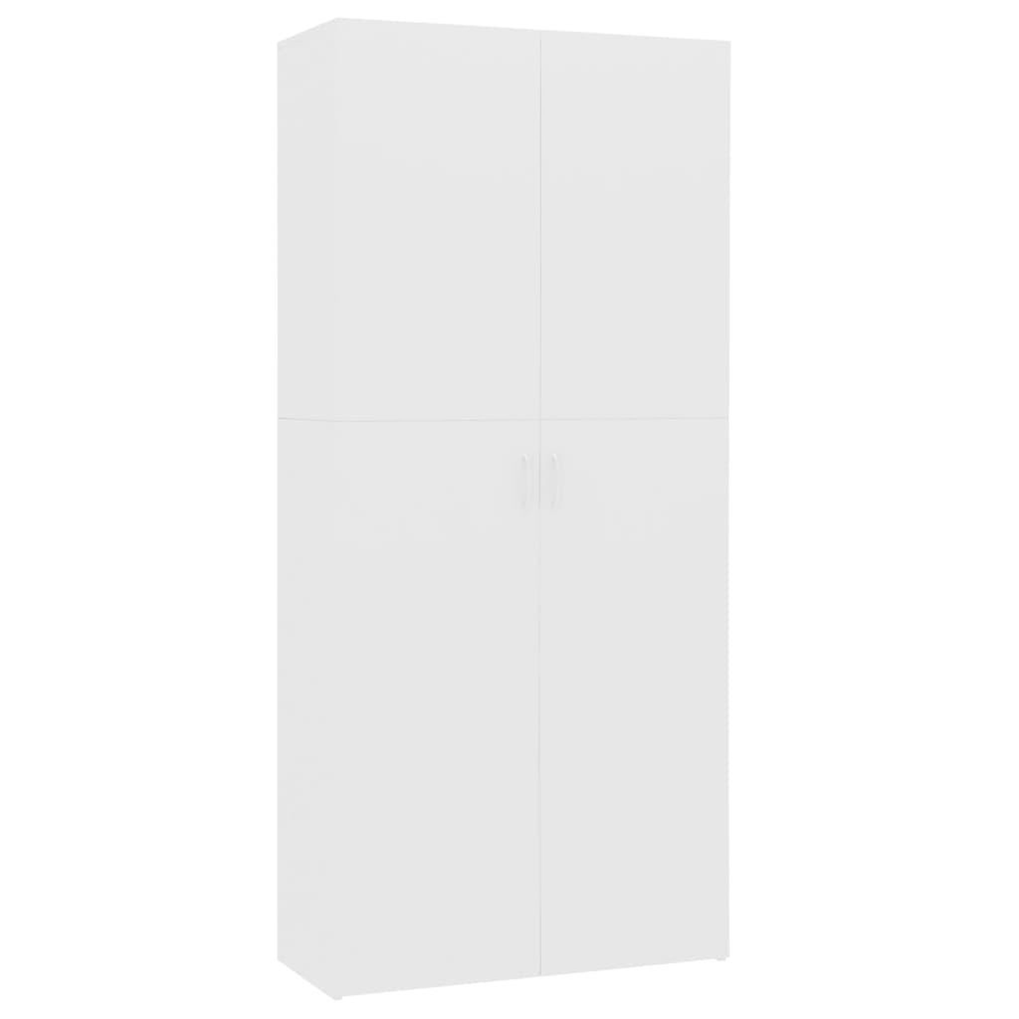 VIDAXL Armoire a chaussures blanc 80 x 35,5 x 180 cm bois d'ingenierie