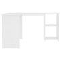 Voir la diapositive 5 : VIDAXL Bureau d'angle en forme de L Blanc 120x140x75 cm