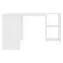 Voir la diapositive 5 : VIDAXL Bureau d'angle en forme de L Blanc 120x140x75 cm