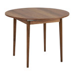 Habitat et Jardin Table à manger extensible en bois  Viona  100 x 100 x 75 cm - Barok Walnut