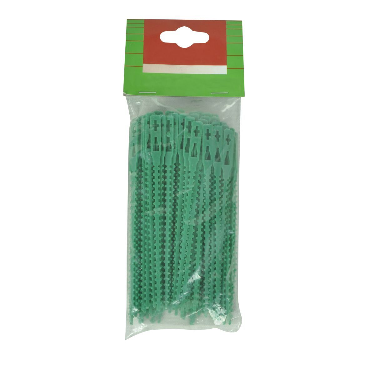 GARDENSTAR Lot de 100 bagues plastique vertes