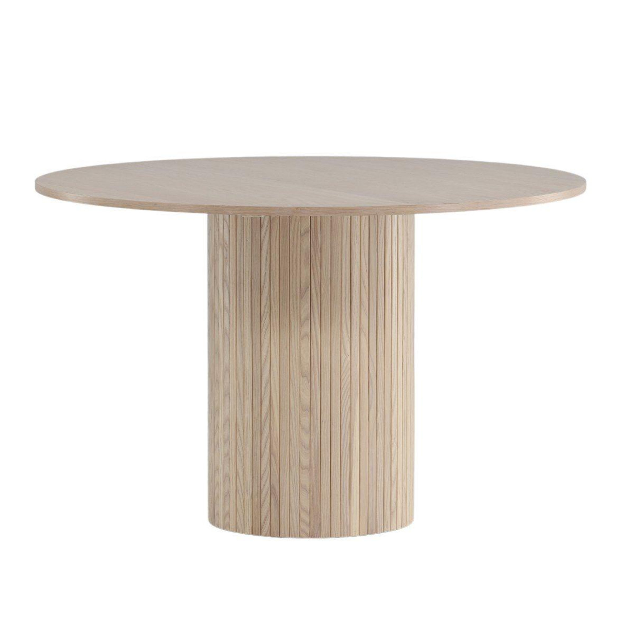 Paris Prix Table à manger ronde  bianca  110cm naturel