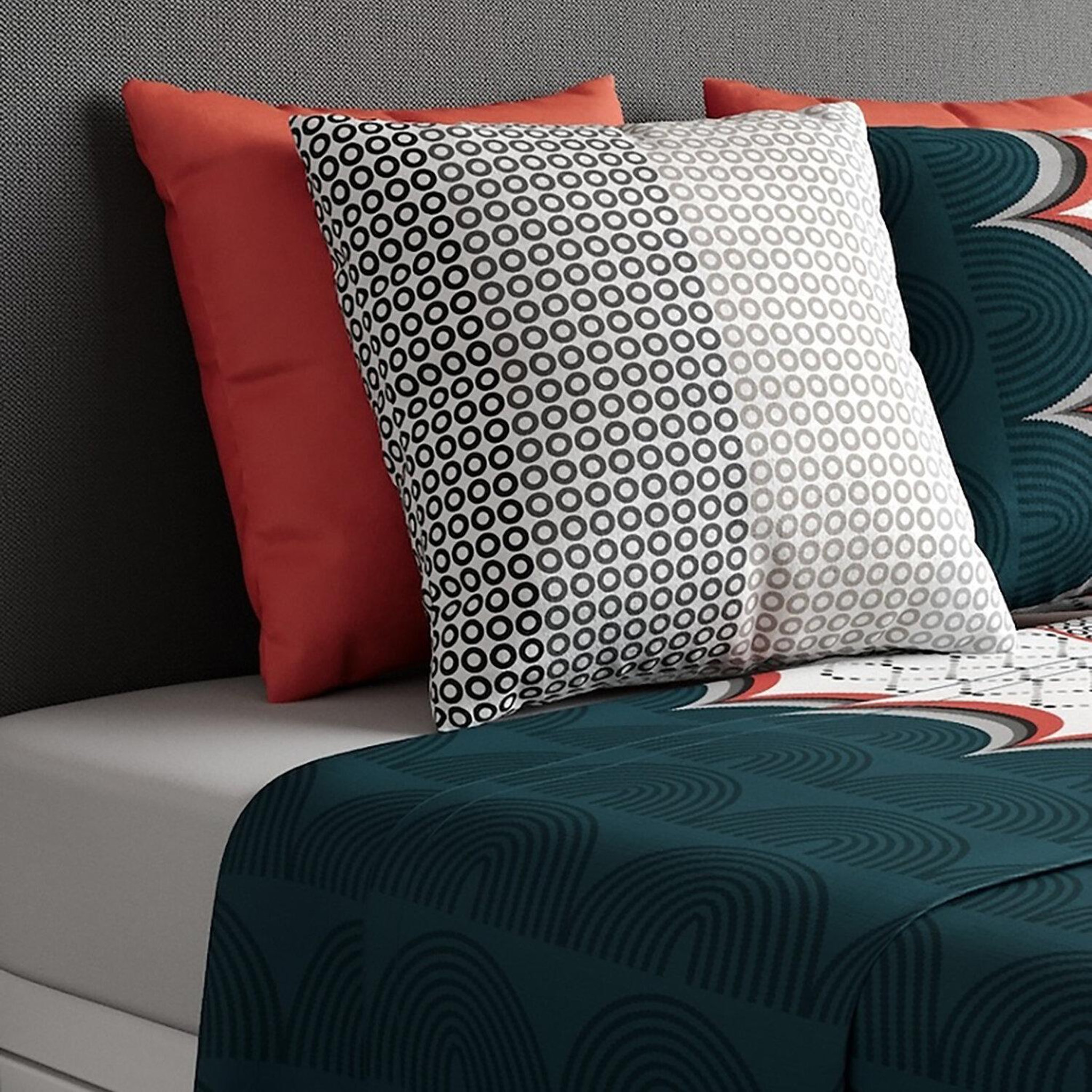 Voir la diapositive 6 : ATELIER DU COTON Parure de drap 100% coton 57fils antan