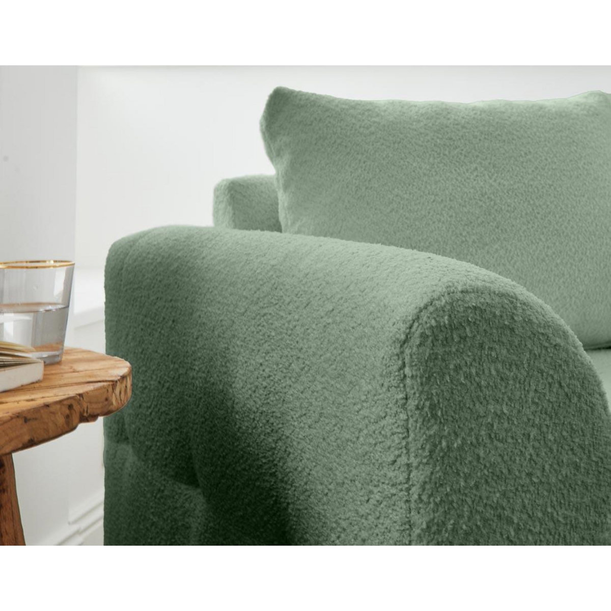 LISA DESIGN Rune - fauteuil - en tissu bouclette