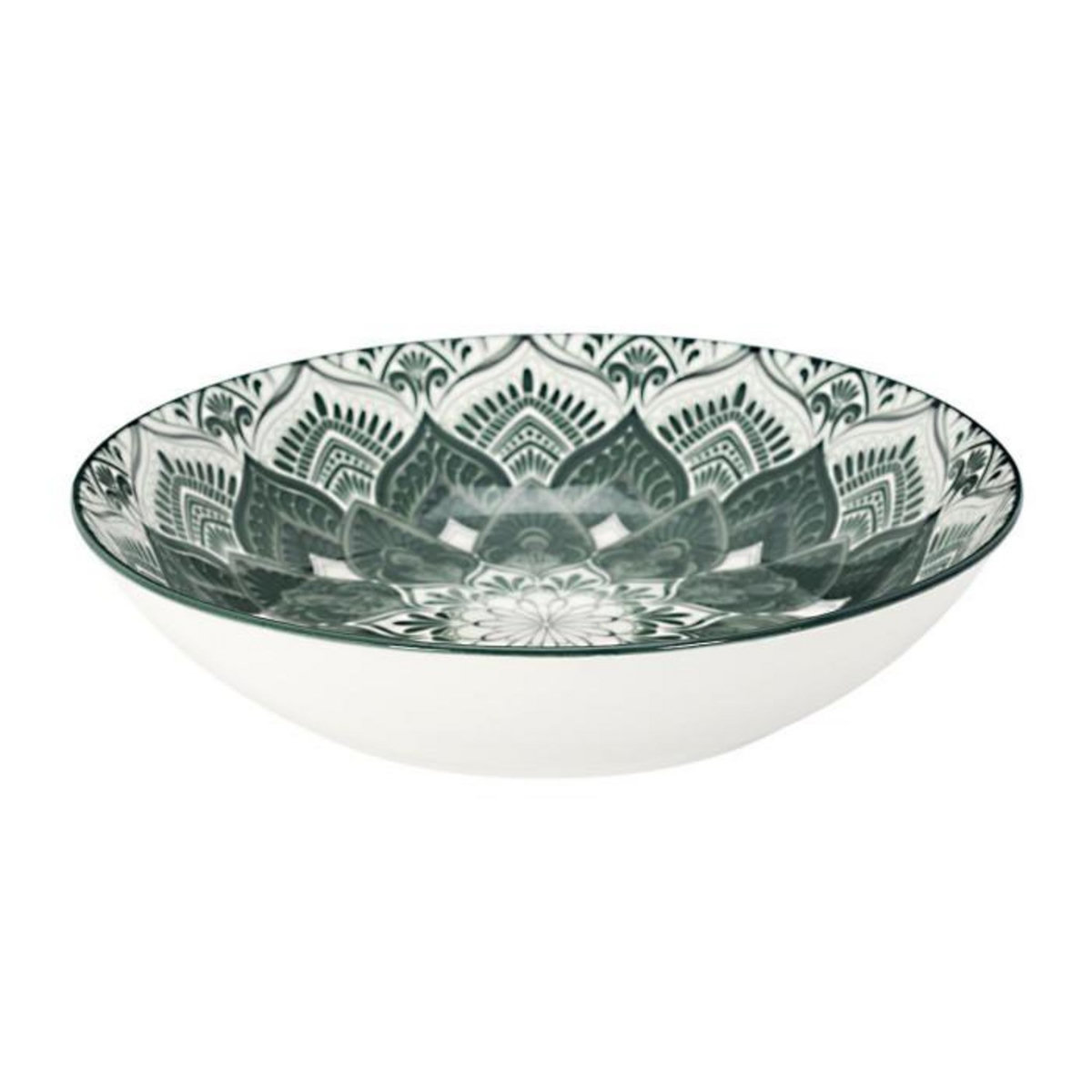 Paris Prix Service de Table 12 Pièces  Mandala  27cm Vert