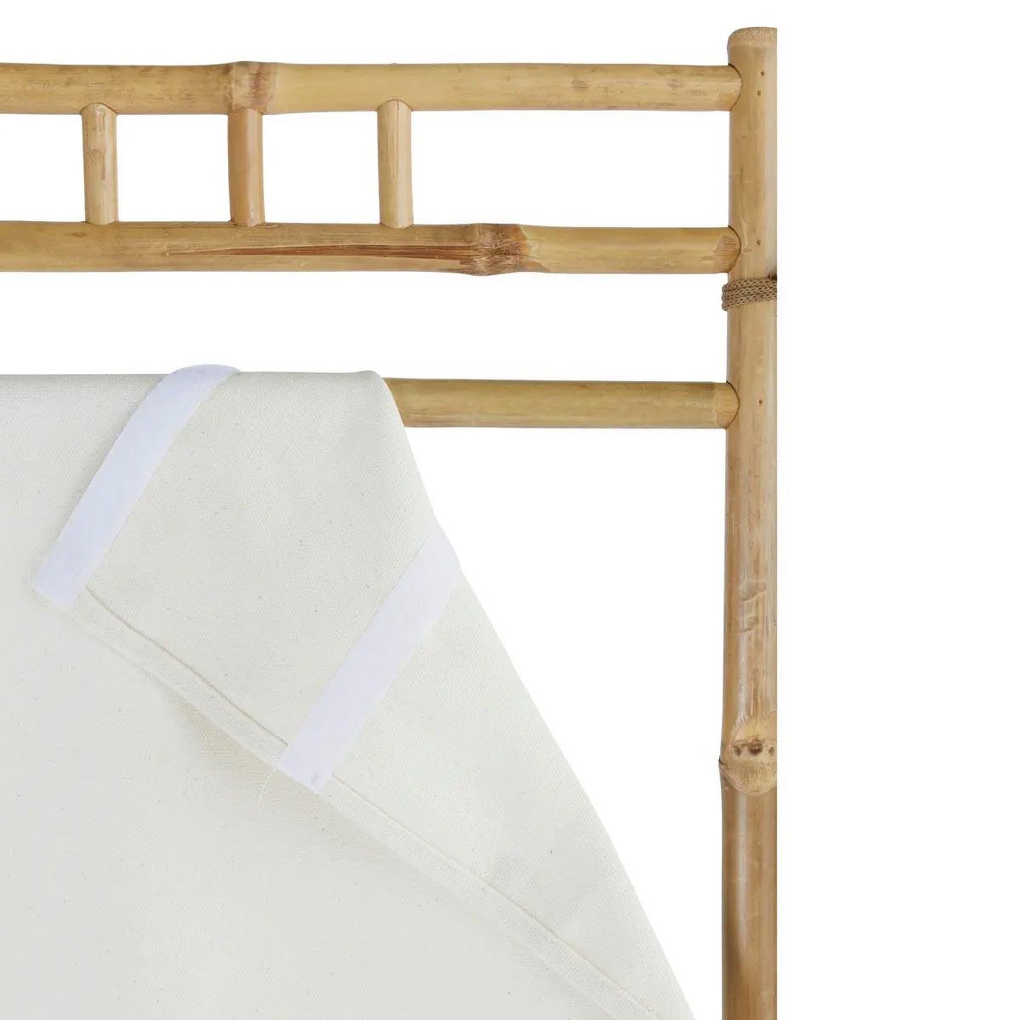 Voir la diapositive 3 : ATMOSPHERA Paravent en bambou  kael  135x170cm blanc