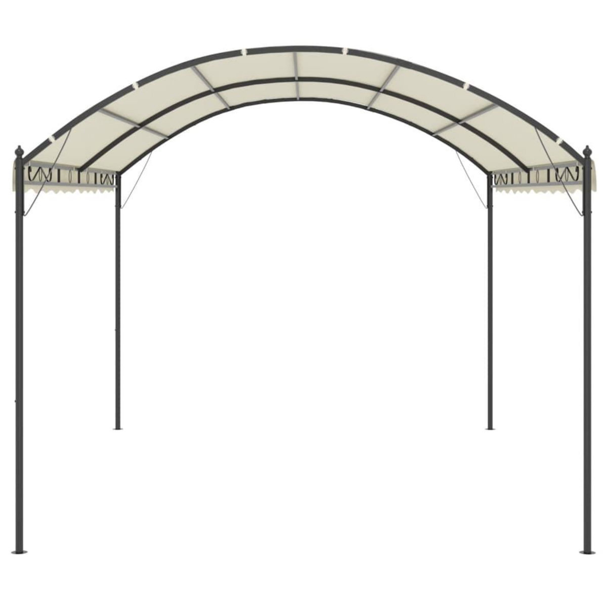 VIDAXL Tonnelle Tissu Creme