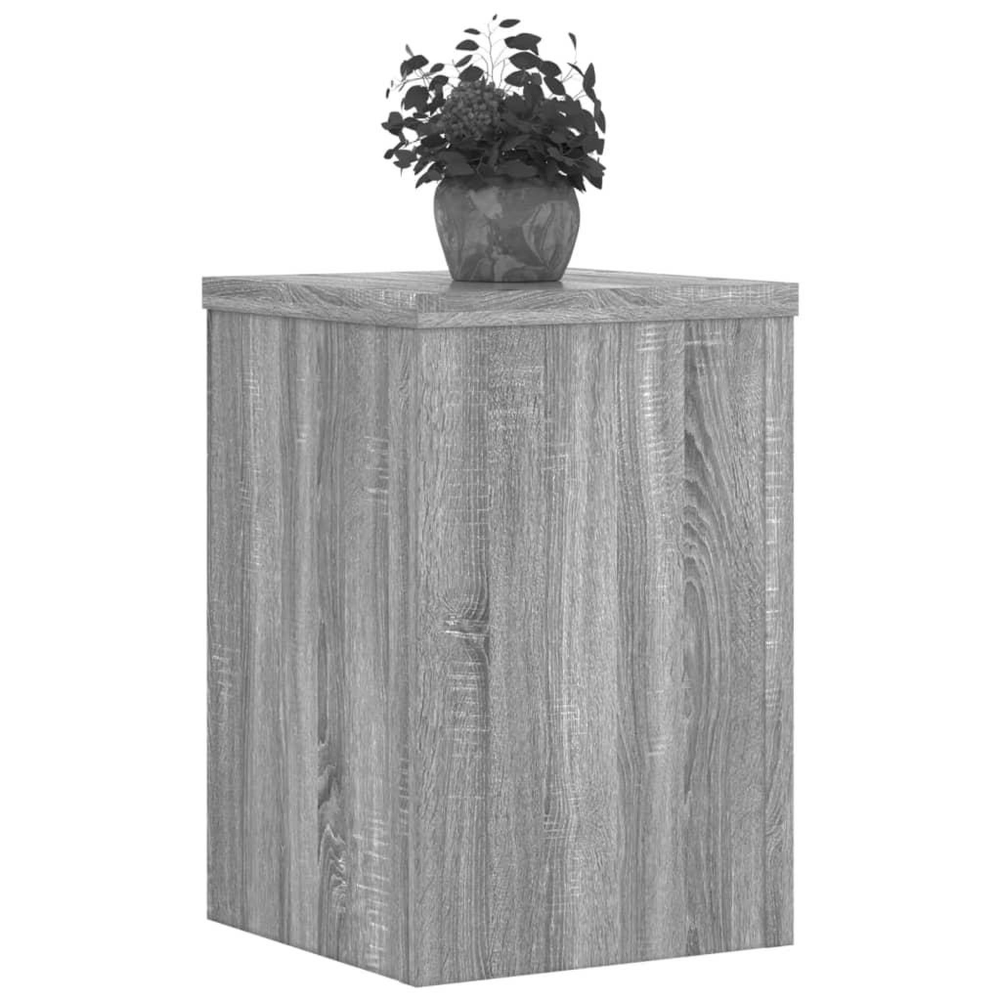 Voir la diapositive 3 : VIDAXL Supports pour plantes 2 pcs sonoma gris bois d'ingenierie