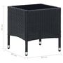 Voir la diapositive 5 : VIDAXL Table de jardin Noir 40x40x45 cm Resine tressee