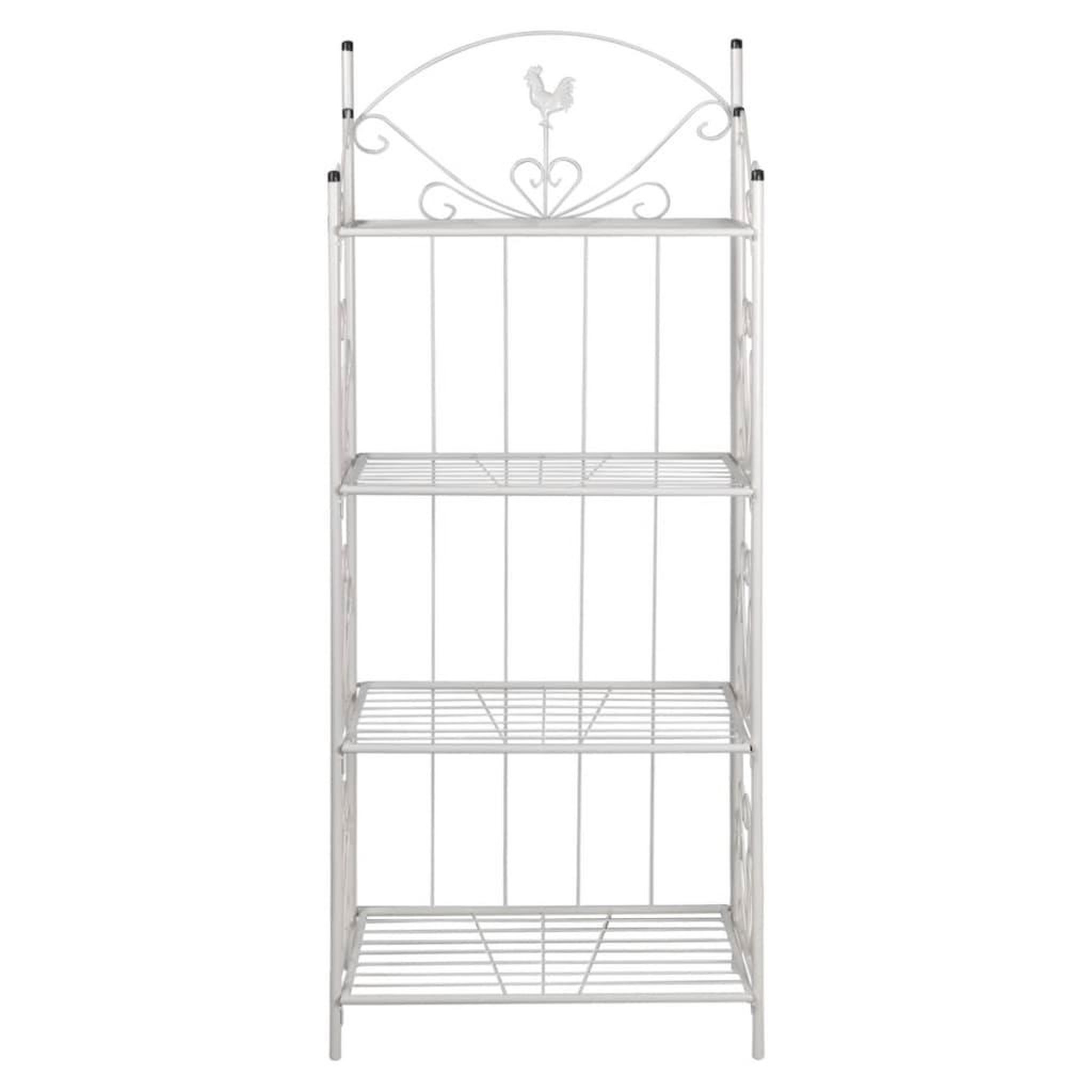 Voir la diapositive 2 : VIDAXL Support pour plantes Carre Blanc