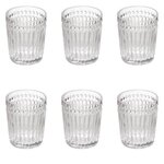 SECRET DE GOURMET Lot de 6 Verres à Eau  Mona  30cl Transparent
