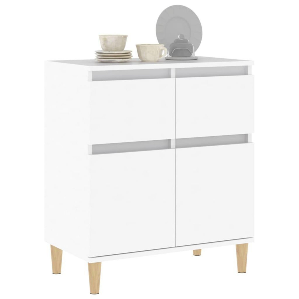 VIDAXL Buffet Blanc 60x35x70 cm Bois d'ingenierie