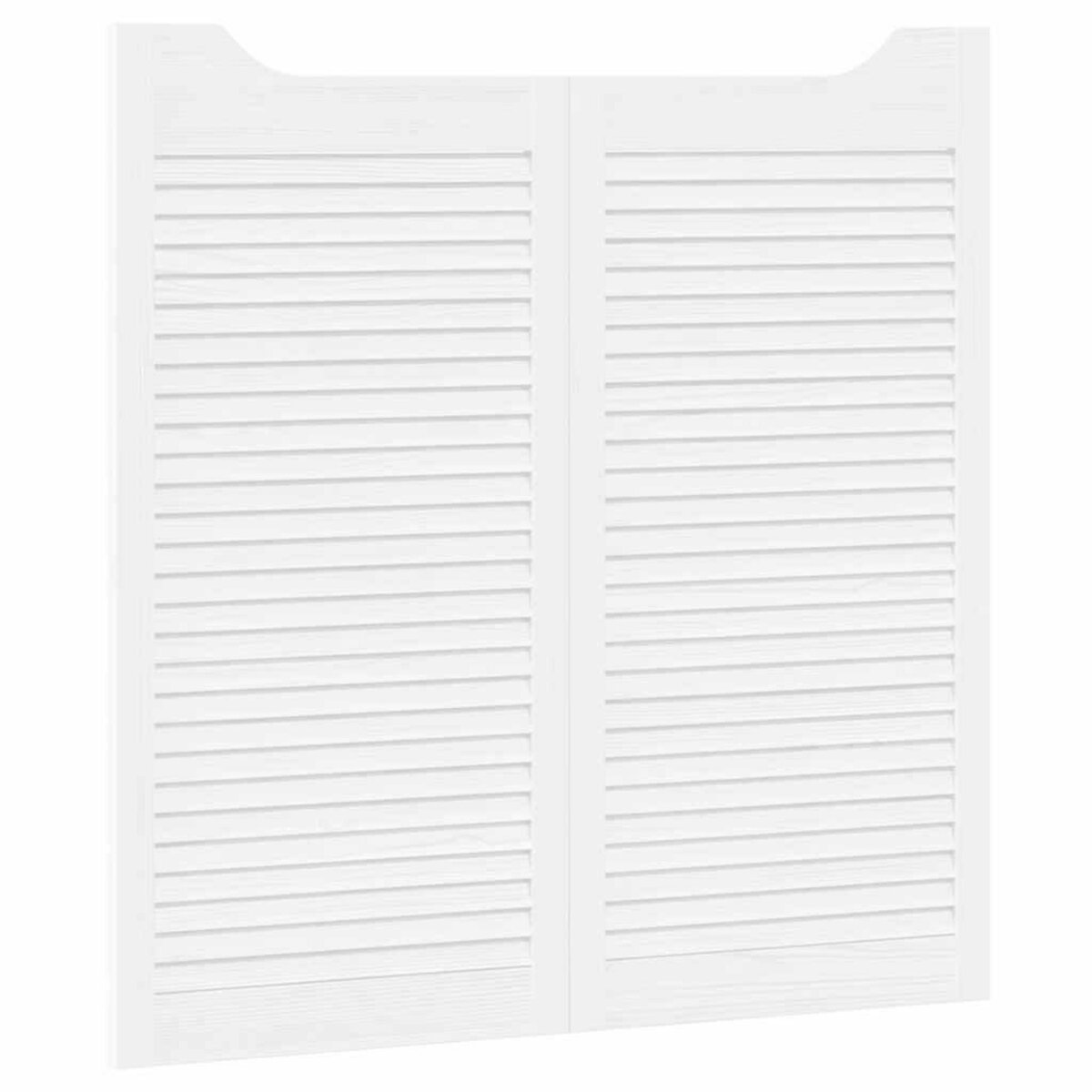 VIDAXL Portes battantes a persiennes 1 paire blanc 100 x 100 cm