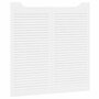 Voir la diapositive 4 : VIDAXL Portes battantes a persiennes 1 paire blanc 100 x 100 cm