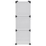 Voir la diapositive 5 : VIDAXL Cubes de rangement 9 pcs avec portes Transparent PP