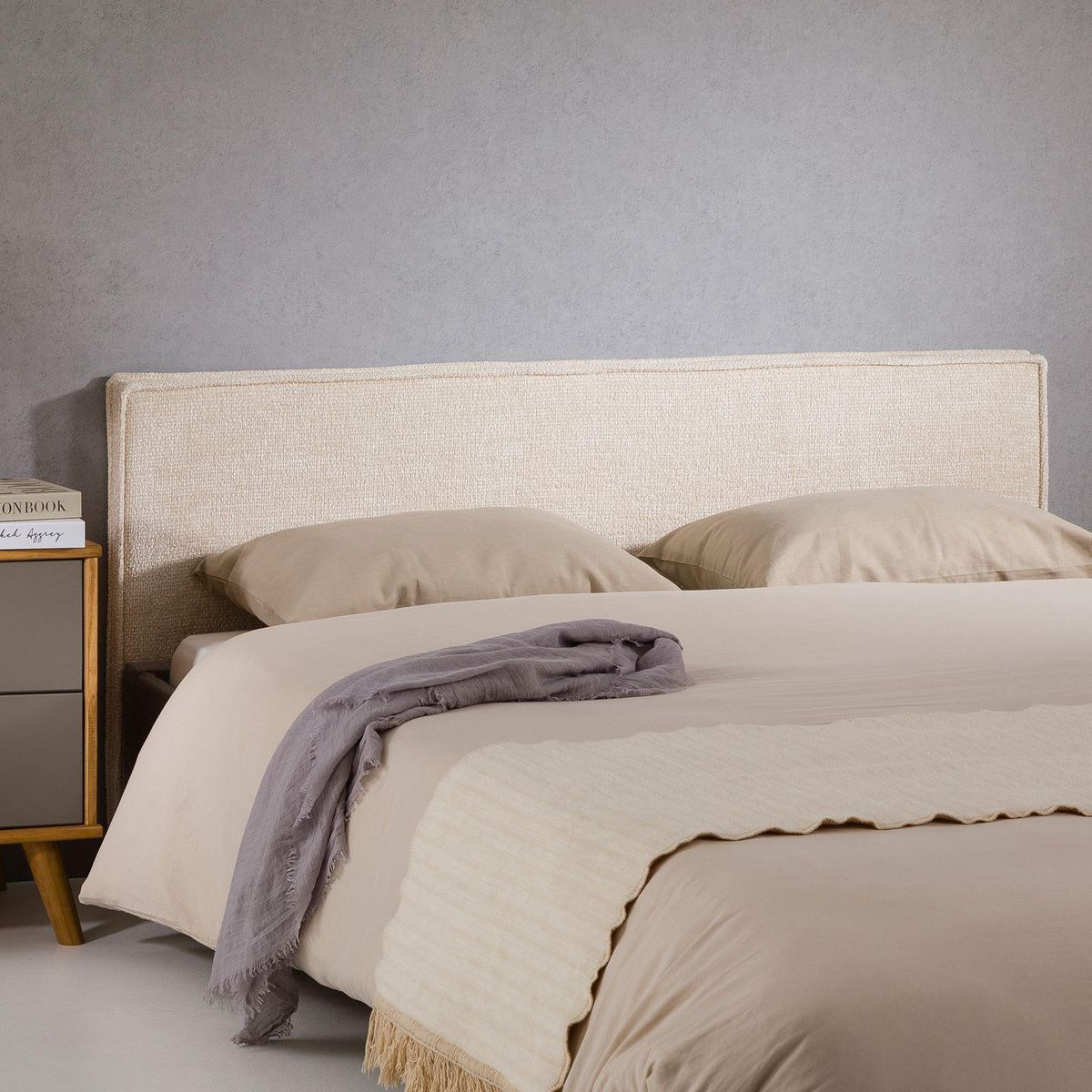 IDIMEX Tête de lit LORETTE 120 sur pieds, en tissu