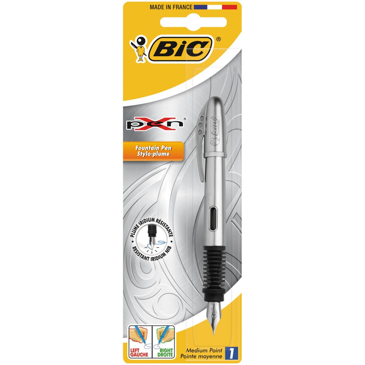 BIC  Stylo plume pointe moyenne X Pen Chrome