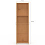 Voir la diapositive 4 : ID MARKET Armoire 2 portes JULIANA bois penderie 50 cm avec étagère