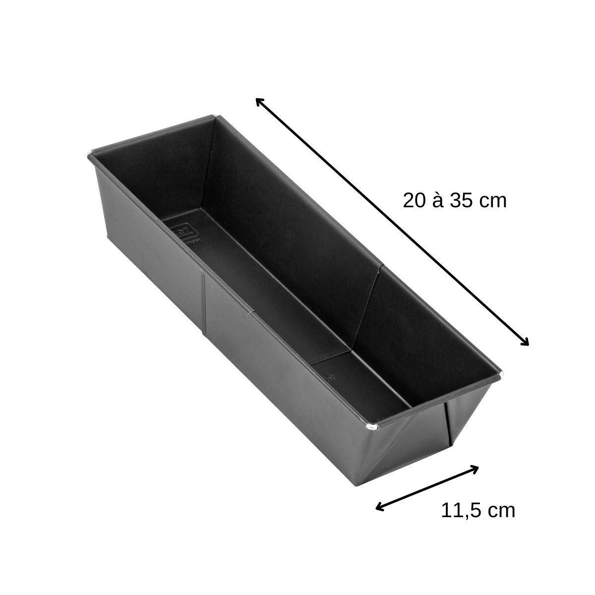 ZENKER Lot de 2 moules à cakes extensibles 20 à 35 cm Zenker Black Metallic
