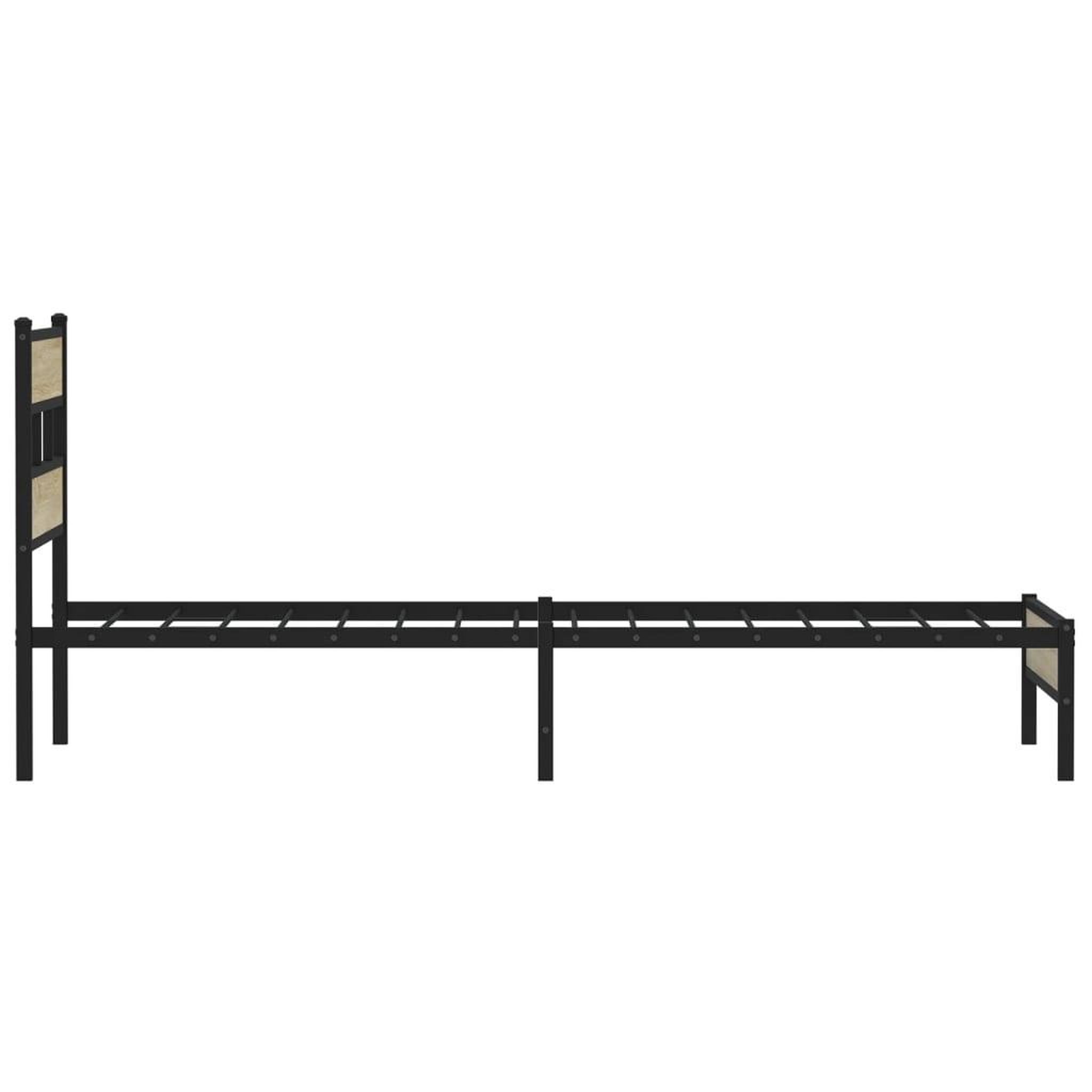 Voir la diapositive 5 : VIDAXL Cadre de lit sans matelas chene sonoma 80x200 cm
