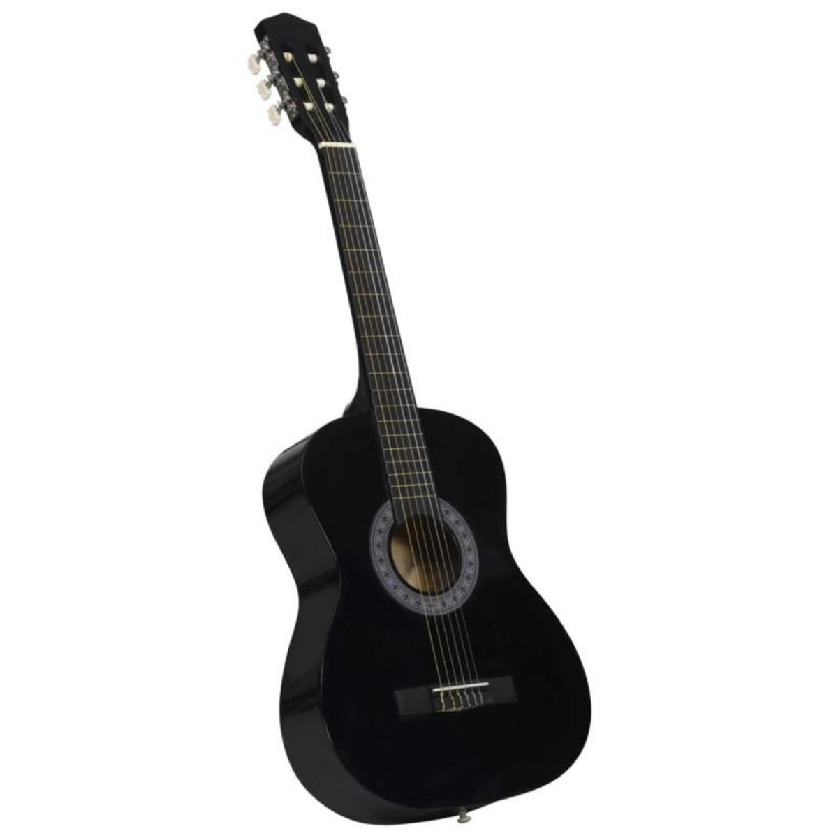 VIDAXL Guitare classique de débutants et enfants Noir 3 4 36