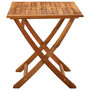 Voir la diapositive 3 : VIDAXL Table de jardin pliable 120x70x75 cm Bois d'acacia massif