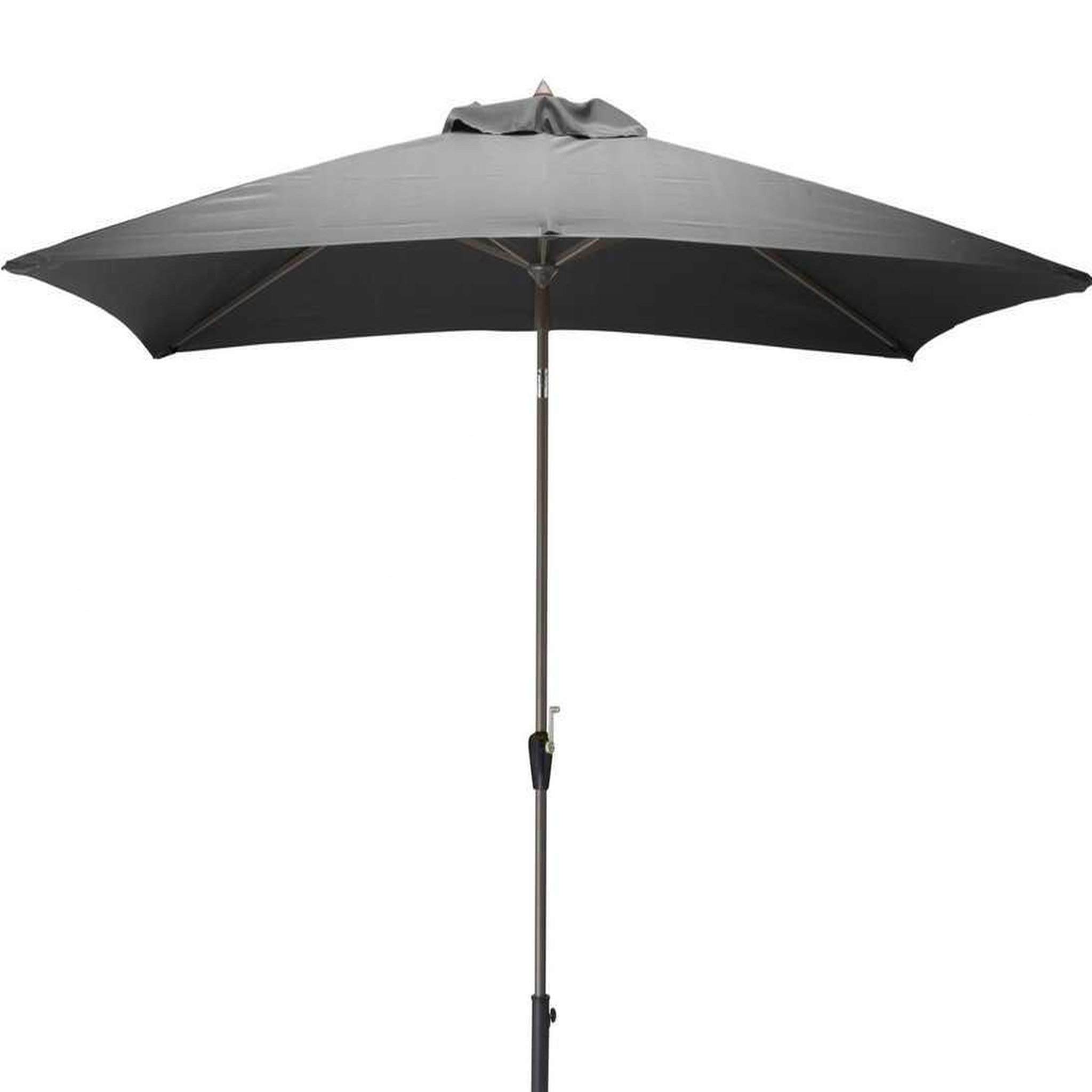 Proloisirs Parasol droit - 300 x 200 cm - Aluminium - Toile grise