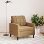 Voir la diapositive 3 : VIDAXL Fauteuil Marron 60 cm Velours