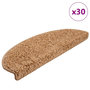 Voir la diapositive 1 : VIDAXL Tapis d'escalier 30 pcs beige 65x21x4 cm