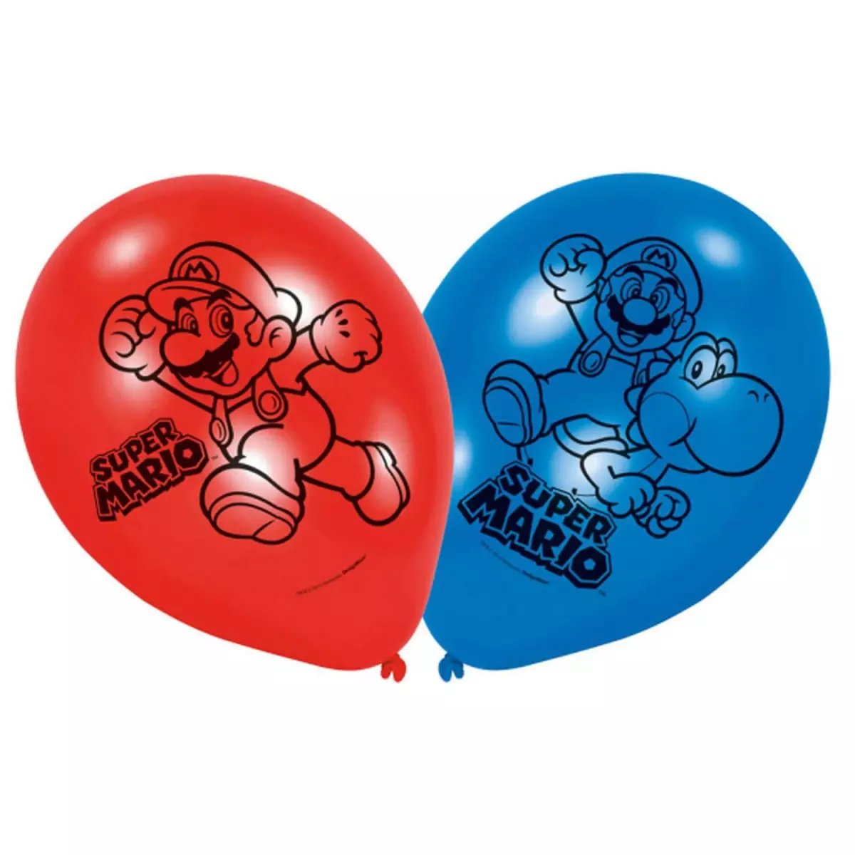  Ballons latex Super Mario x6