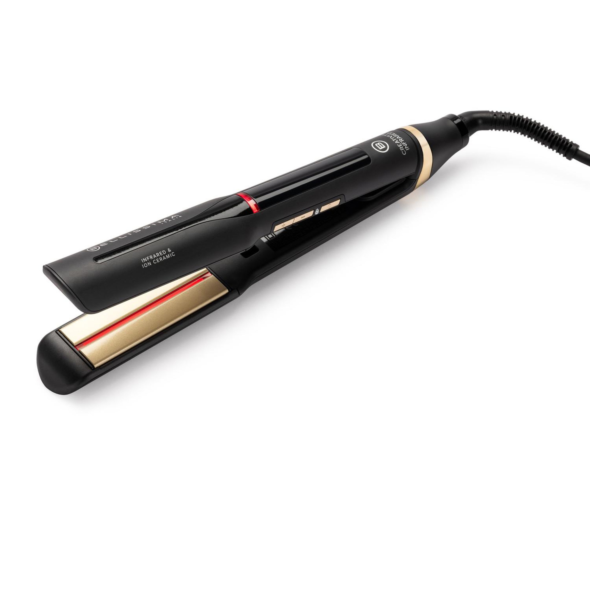 BELLISSIMA Bellissima 11948 brosse soufflante et fer à lisser à chaleur noir 60 w 2 m