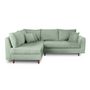 Voir la diapositive 4 : LISA DESIGN Rune - canapé d'angle gauche - 4 places - en tissu bouclette