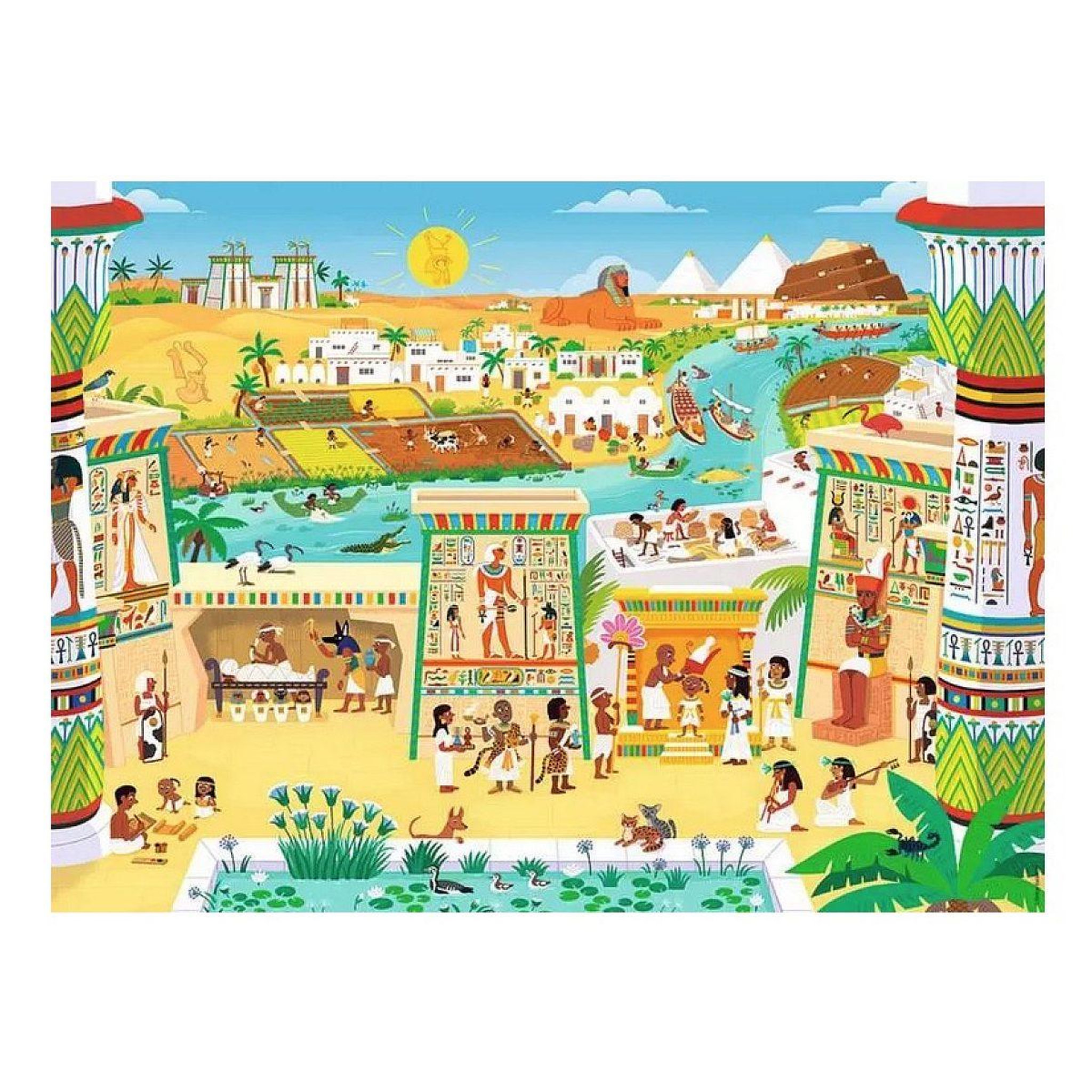 Voir la diapositive 2 : Nathan Puzzle enfant des 6 ans - puzzle kididoc - au temps des pharaons