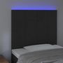 Voir la diapositive 3 : VIDAXL Tete de lit a LED Noir 100x5x118/128 cm Velours