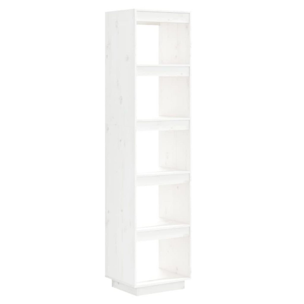 VIDAXL Bibliotheque/Separateur de piece Blanc 40x35x167 cm Pin solide