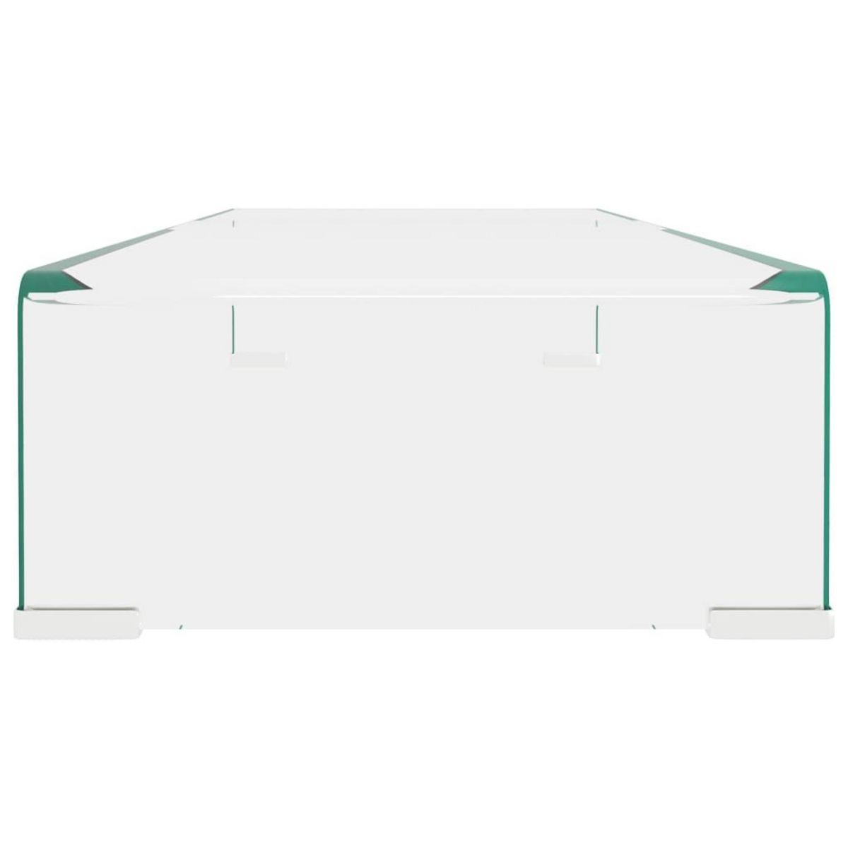 VIDAXL Meuble TV/pour moniteur 80x30x13 cm verre transparent