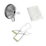 DR.OETKER 3 ustensiles pour confiture avec pince à bocaux, entonnoir et tissu filtrant Dr Oetker